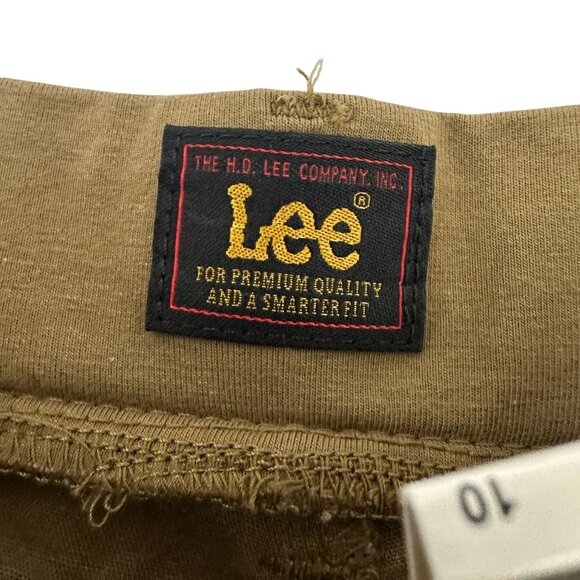 Lee Womens 5 Inch Size 10 Comfort Waistband Cargo Shorts Kangaroo Brown - Picture 4 of 10